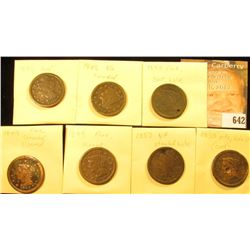 (7) U.S. Large Cents 1846-1850 with Various wear and damages.