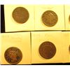 Image 2 : (7) U.S. Large Cents 1846-1850 with Various wear and damages.