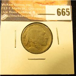 1913 D Type-1 Buffalo Nickel, VG.