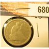 Image 1 : 1875 S 20-Cent Piece, VG.
