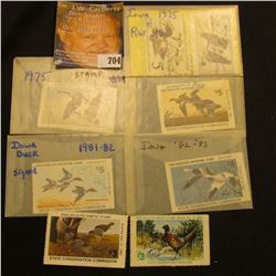 (8) different Migratory Waterfowl & Habitat Stamps dating in the 1970s & 1980s. All used.