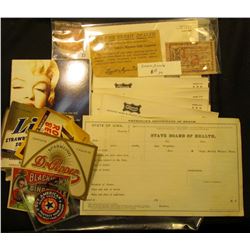 (8) different pieces of Circus Memorabilia dating back to 1927.