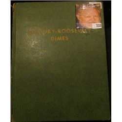 1916-45 partial set of Mercury Dimes in a green Whitman folder. (64 pcs.).