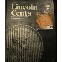 1918-40 partial set of Lincoln Cents in a blue Whitman folder.
