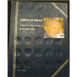 1909-40 partial set of Lincoln Cents in a blue Whitman folder.