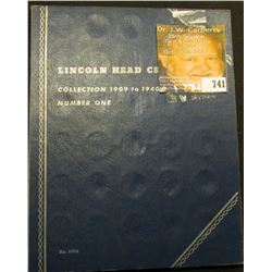 1910-40 partial set of Lincoln Cents in a blue Whitman folder.