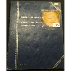 1909-40 partial set of Lincoln Cents in a blue Whitman folder.
