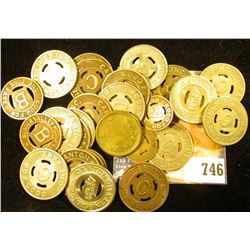 (29) Transportation Tokens and etc, includes a Mexican Centavos Coin.
