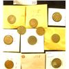 Image 2 : (19) various grade Indian Head Cents dating before 1900, some duplicate dates, all average circulate