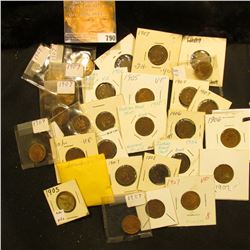 (38) Post 1900 Indian Head Cents, average circulated.