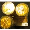 Image 2 : (3) 1958 D Gem BU Rolls of Lincoln Wheat Cents in plastic tubes.