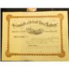 Image 1 : Unissued State of Michigan Stock Certificate "Wyandotte & Detroit River Railway", 1890 era.