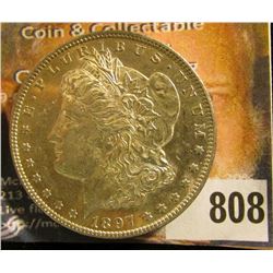 1897 P U.S. Morgan Silver Dollar, Brilliant Uncirculated.