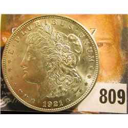 1921 P U.S. Morgan Silver Dollar, Brilliant Uncirculated.