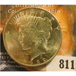 1922 P U.S. Peace Silver Dollar, BU.