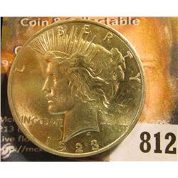 1923 P U.S. Peace Silver Dollar, BU.