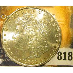 1886 P U.S. Morgan Silver Dollar, Brilliant Uncirculated.