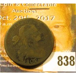 1802 U.S. Large Cent, VG, corroded.