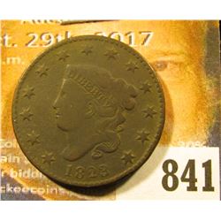 1823/22? U.S. Large Cent, VG, 'Doc' valued this piece at $300