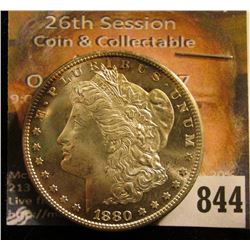 1880 S U.S. Morgan Silver Dollar, Superb Cameo Prooflike.