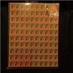 1932 Mint Sheet of 100 Christmas Seals.