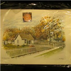 12" x 17" Color Print of "Herbert Hoover Birthplace West Branch, Iowa".