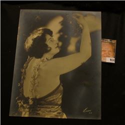 7 1/2" x 9 1/2" personally autographed black & white photo "Back again!! Madlaine Traverse Sincerest