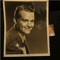 8" x 10" Early Studio Photo of Red Skelton personally autographed "Best of luck Idood it Red Skelton