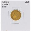 Image 1 : 1910 $2 1/2 Indian Head Quarter Eagle Gold Coin