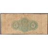 Image 2 : 1860 $5 The Bank of the Valley in Virginia Obsolete Note