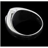 Image 3 : 14KT White Gold Men's 0.25ct Diamond Ring