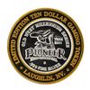 Image 2 : .999 Silver Pioneer Hotel & Gambling Hall $10 Casino Limited Edition Gaming Toke