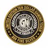 Image 1 : .999 Silver Golden Nugget Las Vegas $10 Casino Limited Edition Gaming Token