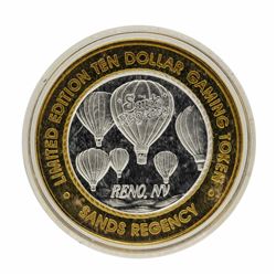 .999 Silver Sands Regency Reno, Nevada $10 Casino Limited Edition Gaming Token