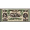 Image 1 : 1800's $5 The Citizens Bank of Louisiana Obsolete Note