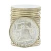 Image 2 : Roll of (20) 1954 Brilliant Uncirculated Franklin Half Dollar Coins