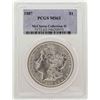 Image 1 : 1887 $1 Morgan Silver Dollar Coin PCGS MS63