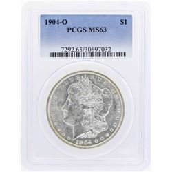 1904-O $1 Morgan Silver Dollar Coin PCGS MS63