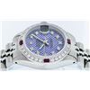 Image 9 : Rolex Stainless Steel 0.70ctw Ruby and Diamond Datejust Ladies Wristwatch