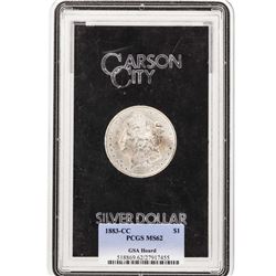 1883-CC $1 Morgan Silver Dollar Coin PCGS MS62 GSA