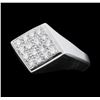 Image 2 : Men's 18KT White Gold 1.00ctw. Diamond Ring