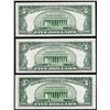 Image 2 : Lot of (3) 1953 $5 Silver Certificate Notes Choice Uncirculated