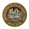 Image 2 : .999 Silver Harveys Lake Tahoe, Nevada $10 Casino Limited Edition Gaming Token