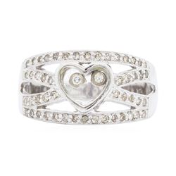 14KT White Gold 0.50ctw Floating Diamond Ring