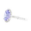 Image 2 : 14KT White Gold Ladies 2.90ct Tanzanite and Diamond Ring
