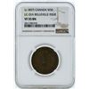 Image 1 : c. 1837 Canada Un Sou LC-32A Belleville Issue Coin NGC VF35BN