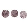 Image 2 : Lot of (3) 1540-1590 KB Hungary Ferdinand I - Madonna & Child Silver Denar Coins