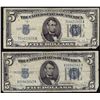 Image 1 : Lot of (2) 1934D $5 Silver Certificate Notes