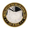 Image 1 : .999 Silver Mirage Las Vegas Nevada $10 Casino Limited Edition Gaming Token