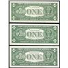 Image 2 : Lot of (3) 1957 $1 Silver Certificate Notes